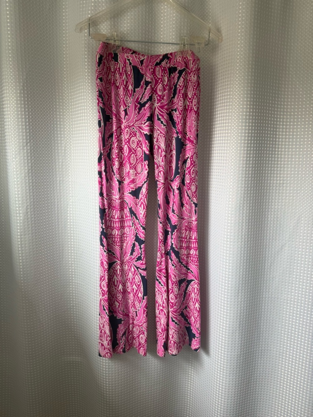 Lilly Pulitzer Pink and Navy Printed Girls Wide-Leg Pants